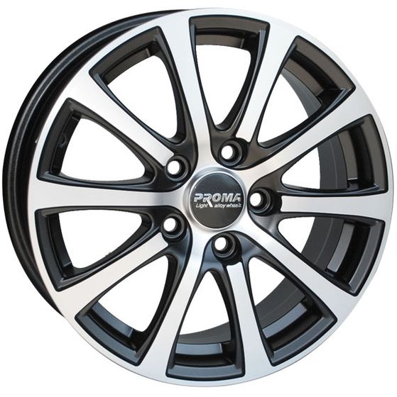 PROMA КОЛИЗЕЙ 6×15 4×100 ET48 DIA54.1 АЛМАЗ МАТОВЫЙ литой