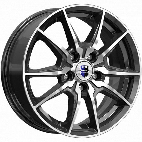 K&K АДАМАР 6.5×16 5×105 ET38 DIA56.6 ДАРК ПЛАТИНУМ литой
