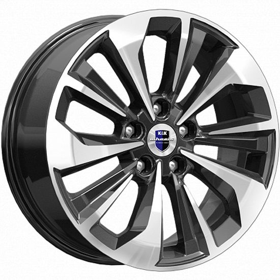 K&K АВИОР 7×17 5×114.3 ET50 DIA66.1 ДАРК ПЛАТИНУМ литой