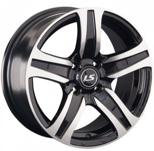 LS WHEELS LS 145 6.5×15 4×100 ET40 DIA73.1 BKF литой LS WHEELS LS 145 6.5×15 4×100 ET40 DIA73.1 BKF литой
