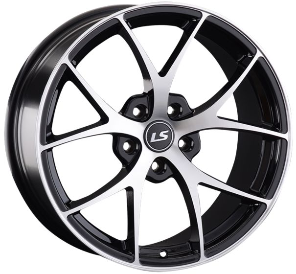 LS WHEELS LS 845 8.5×18 5×114.3 ET35 DIA67.1 BKF литой LS WHEELS LS 845 8.5×18 5×114.3 ET35 DIA67.1 BKF литой
