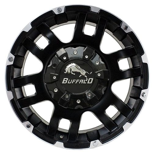 BUFFALO BW-004 9×20 6×139.7 ET18 DIA106.3 GLOSS-BLACK-MACHINED литой