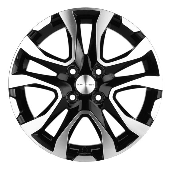 KHOMEN WHEELS KHW1503 6×15 4×100 ET50 DIA60.1 BLACK литой