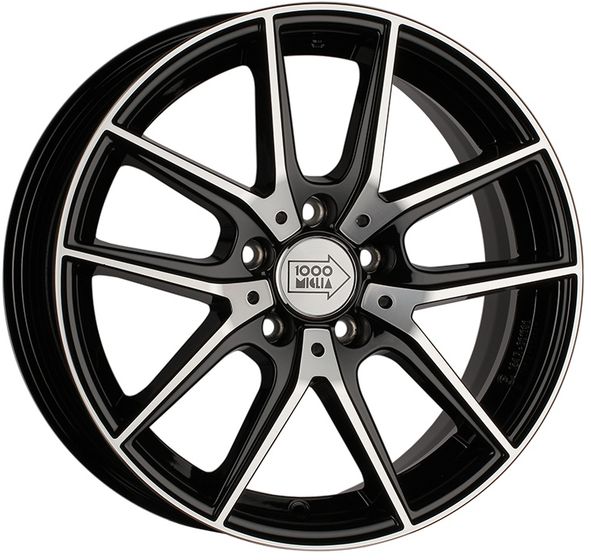 1000 MIGLIA MM041 7.5×17 5×112 ET45 DIA66.6 BLACK POLISHED литой