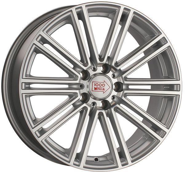 1000 MIGLIA MM1005 7.5×17 5×108 ET40 DIA63.4 MATT SILVER POLISHED литой 1000 MIGLIA MM1005 7.5×17 5×108 ET40 DIA63.4 MATT SILVER POLISHED литой